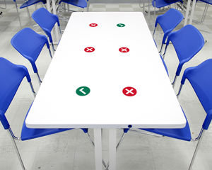 Social Distancing seating Instructions