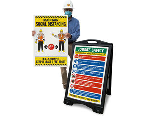 Social Distancing Signs for Construction Projects