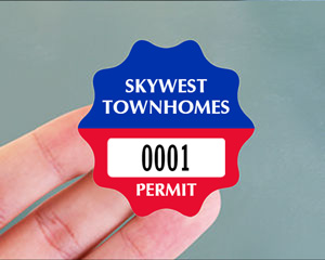 Special Shape Permit Decal