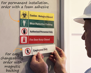 Stacking Magnetic Door Signs