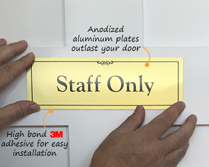 Staff only sign