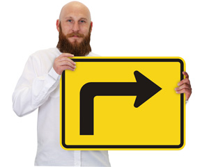 Right Directional Arrow Sign