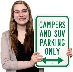 SUV Parking Signs