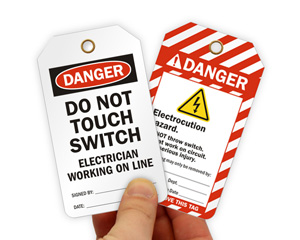 Do Not Touch Switch Tag