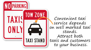 Taxi Parking Signs