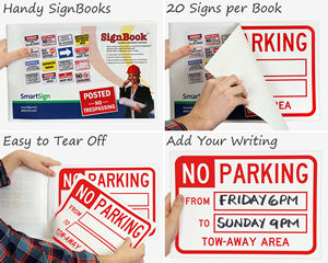 Temporary Parking Sign Books