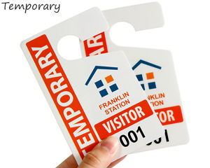 Temporary parking tags