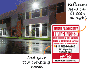 Tenant Parking Only Signs