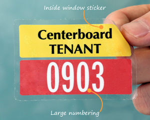 Tenant parking sticker