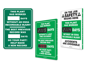 Work Safety Scoreboard