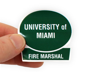 Hard hat sticker with