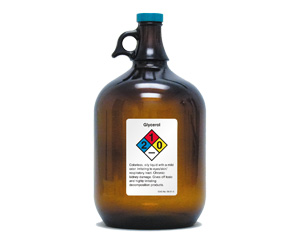 Glycerol Nfpa Label