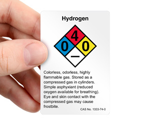 Hydrogen Nfpa Label