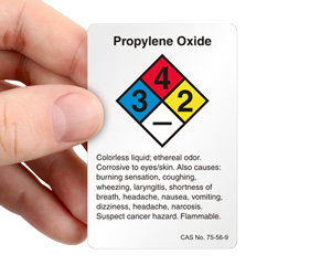 Propyl Oxide Label