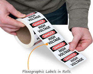 Vinyl roll labels