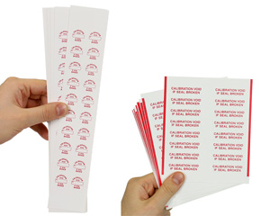 Calibration Void Label