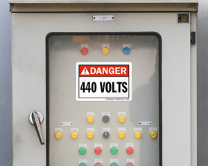 Electrical 440 Volts Labels