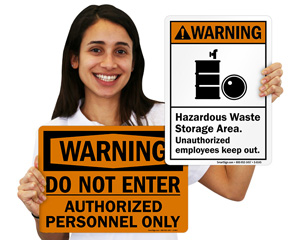 Warning Authorized Personnel Only Signs