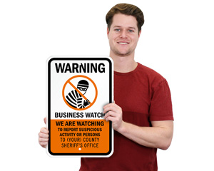 Custom Business Watch Sign