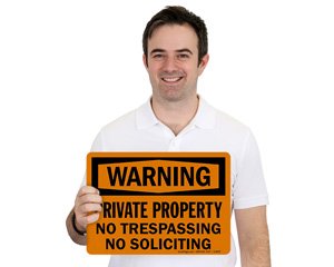 Warning Private Property Sign