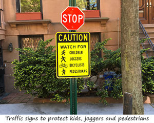 Caution Traffic Rules Sign