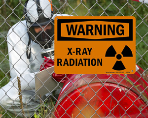 Caution Radiation Zone Label