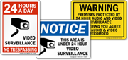 24 Hour Surveillance Signs