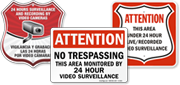 Area Under Surveillance Signs