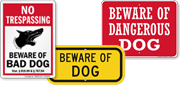 Beware of Dog Signs by State