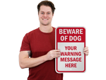 Custom Beware of Dog Signs