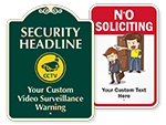 Custom No Soliciting Signs