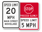 Custom Speed Limit Signs