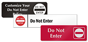 Do Not Enter Door Signs