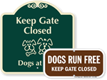 Dog Gate Signs