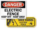 Electric Fence Signs