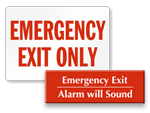 Looking for Emergency Door Signs?