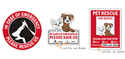 Emergency Pet Rescue Stickers