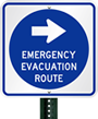 Evacuation Route Signs