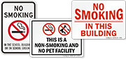  Facility No Smoking Signs & Labels