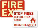 Fire Door Exit Signs