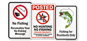 No Fishing Signs