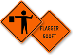 Flagger Signs