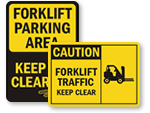 • Forklift Signs