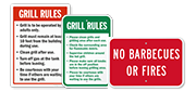 Grill Etiquette Signs