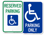 Handicap Parking Signs