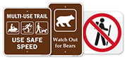 Hiking Safety Signs