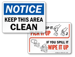 Keep Clean Signs