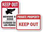 Keep Out Signs