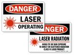 Laser Warning Signs