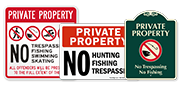 No Fishing Signs